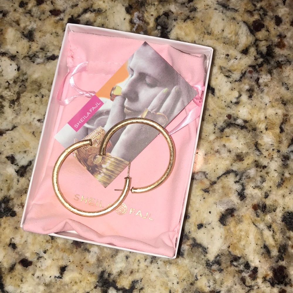 Sheila Fajl 2” Gold Hoops
